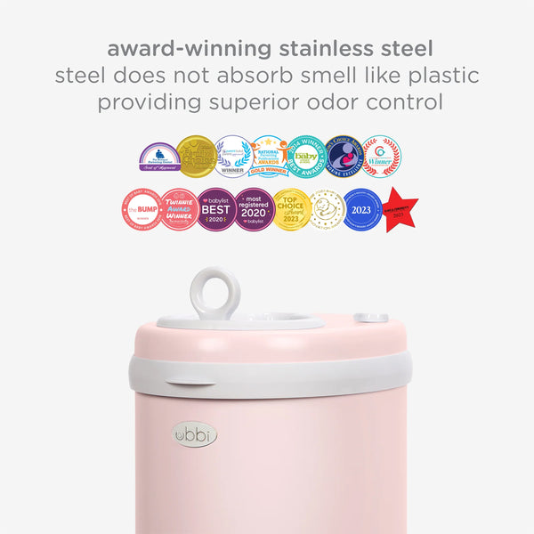 Ubbi Diaper Pail - Blush Pink