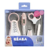 Beaba Grooming Kit, Hanging Toiletry Pouch with 9 Accessories - Pink
