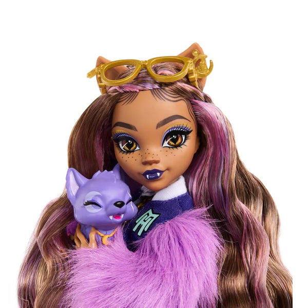 Barbie Monster High Clawdeen Wolf Fashion Doll With Pet Dog Crescent And Accessorie