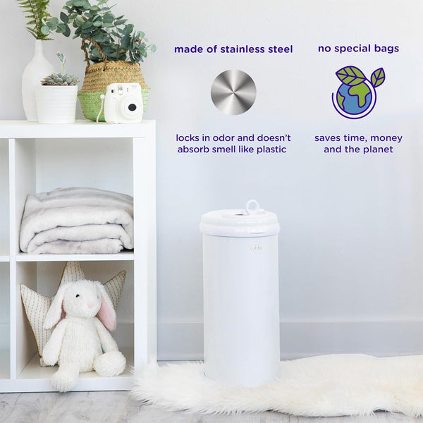 Ubbi Diaper Pail - Matte Black