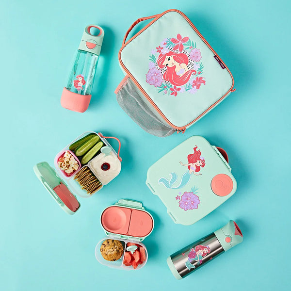 B.Box Mini Lunchbox with Adjustable Divider - Disney Mermaid