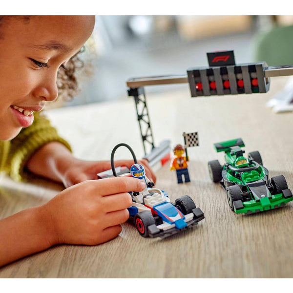 Lego City F1 Grid with VCARB & Sauber Race Cars Toy Vehicle Set