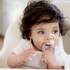 Ezpz Oral Development Tools (3 to Pack) 100% Soft Silicone Infant Teething & Speech Tools with Non Slip Loop - Blush