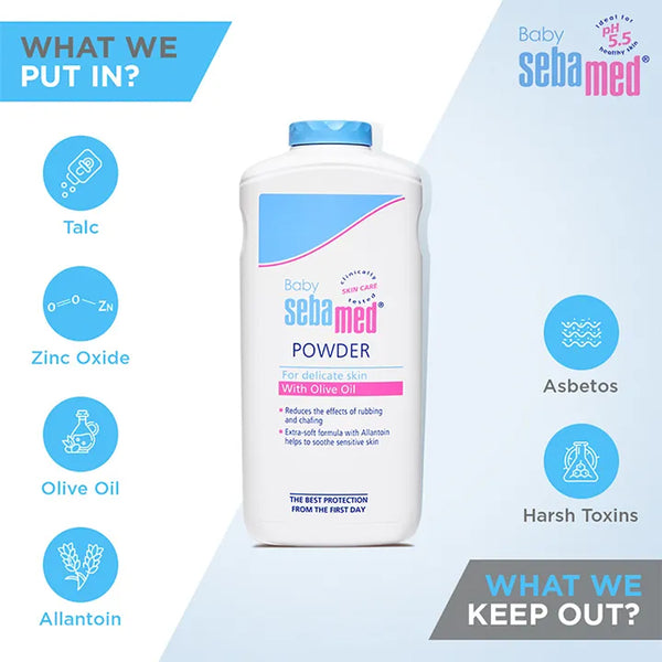 Sebamed Baby Powder Allantoin & Olive Oil Formula - 200g
