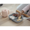 Beaba Silicone 3 Piece Learning Set, Non-Slip, Unbreakable, BPA-Free Baby Feeding - Pink