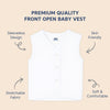 Hopop Front Open Sleeveless Cotton Vest for Babies - Dezine Kids