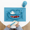 EzPz Happy Utensils for Toddlers(Spoon, Fork & Knife) - Blue