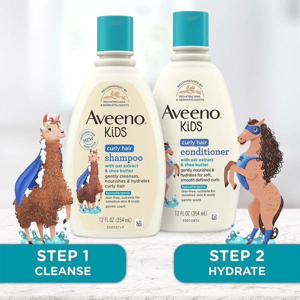 Aveeno Baby Kids Curly Hair Conditioner - 354ml