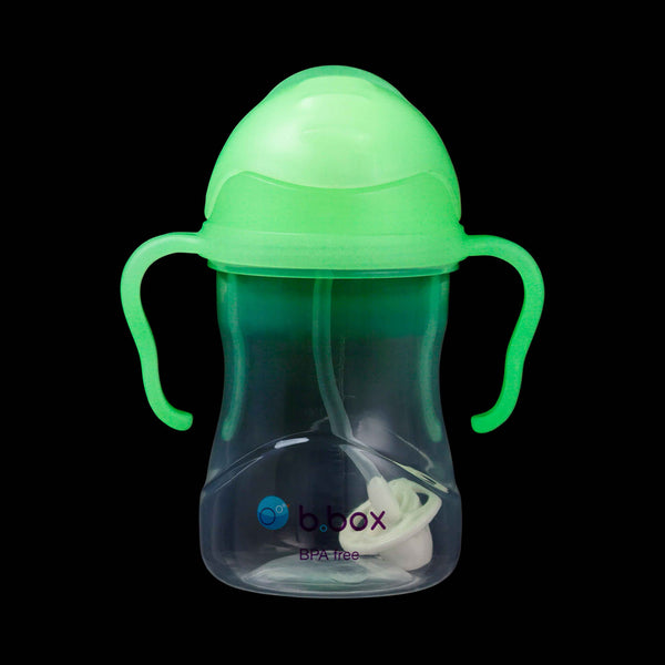 B.Box Weighted Straw Sippy Cup - Glow in the dark