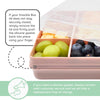 Melii Snackle Box, Food Jar 12 Compartments BPA Free - Blue