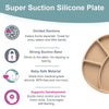 Bibado Silicone Suction Divider Plate - Fawn