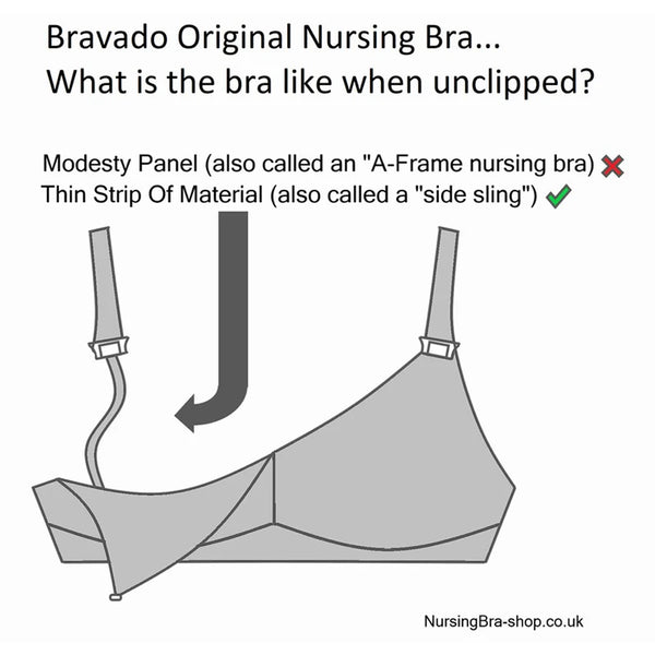 Bravado Original Nursing Bra For Cups B-D Sizes - Dove Heather