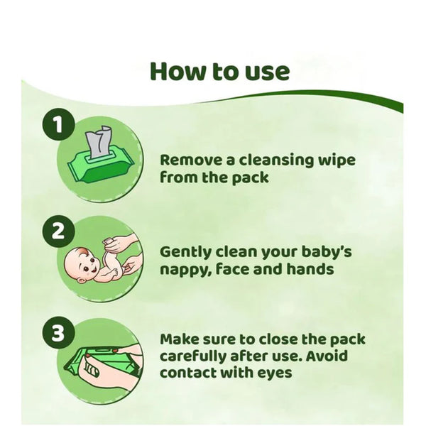 Chicco Soft Cleansing Baby Wet Wipes with Aloe Vera & Chamomile - 20 Pcs