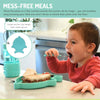 Melii 100% Food Grade Silicone Plate Suction Base With Divided Sections - Shark