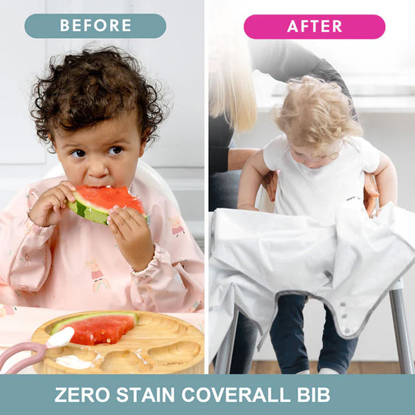 Bibado Long Sleeve Coverall Weaning Bib - Peppa Pig Pink