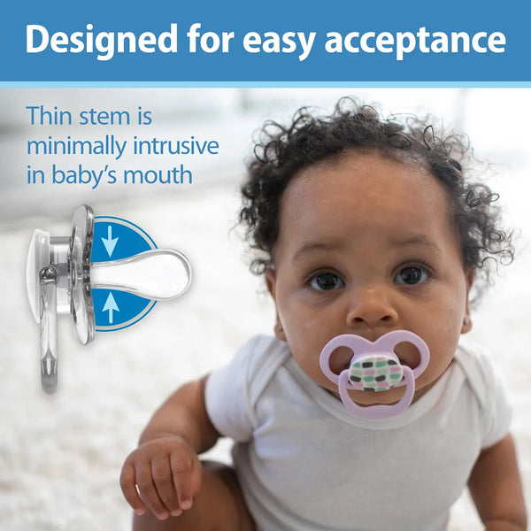 Dr.Browns Blue Chemistry Advantage Pacifiers Stage 2, Pack of 2 - Scooter Squirrel