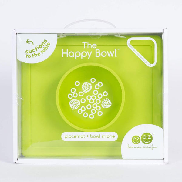 EzPz Mini Bowl 100% Food Grade Silicone Suction Bowl, Non Slip, BPA Free - Lime