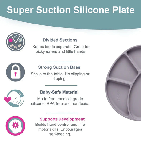 Bibado Silicone Suction Divider Plate - Mist