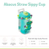 Melii Abacus Sippy Cup With Flip Top Doubles as a Toy, 340 ml - Blue