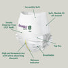 Bambo Nature Pant Style Diapers, Size 4, L Size (7-15 Kgs) 40pcs - Dezine Kids