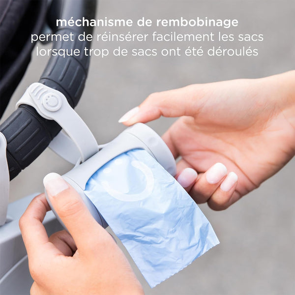 Ubbi On The Go Bag Dispenser - White