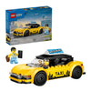 Lego City Yellow Taxi Model Car Kit with 2 Minifigures