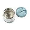 Beaba Stainless Steel Insulated Food Jar, Isothermal Portion 500 ml - Baltic Blue/White