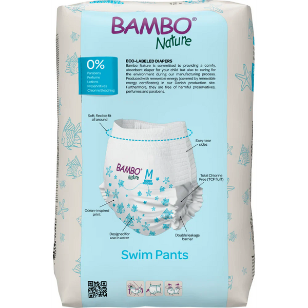 Disposable Swim Diaper Pants, Size M (12+ kg)