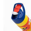Kicups Grip Flow Stainless Steel Insulated Straw Bottle with Slider Lid 550ml - Jungle Gym