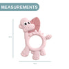 Bibado Dotty The Dinosaur Silicone Teether - Blush