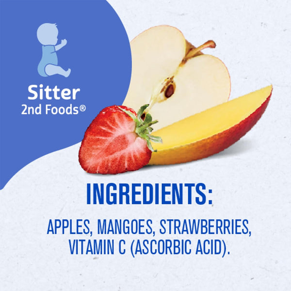 Gerber Fruit Puree - Apple Mango Strawberry