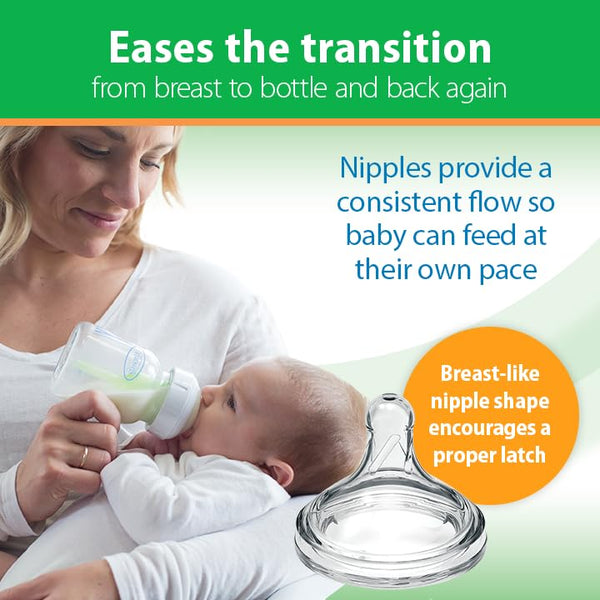 Dr.Browns Natural Flow Anti Colic Options+ Wide Neck Glass Baby Bottle - 150 ml - Dezine Kids