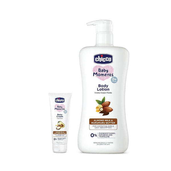 Baby Moments Body Lotion 500ml + Baby Cream 100ml - Dezine Kids