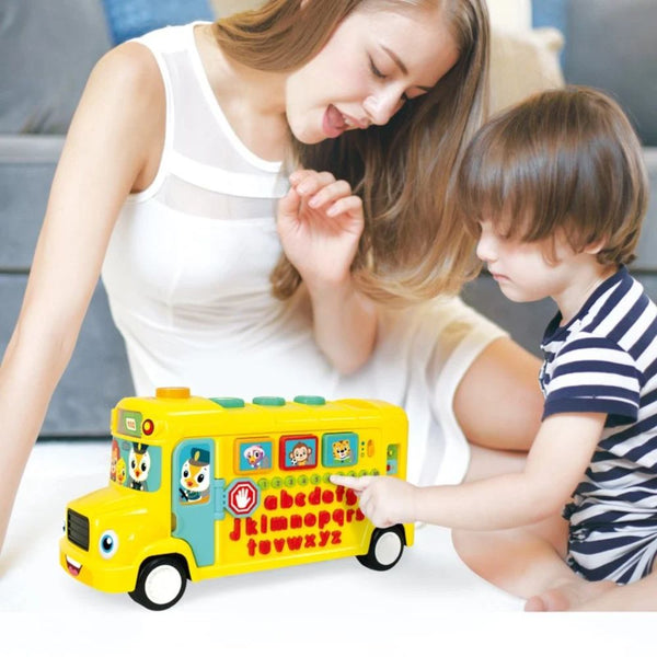 Hola Learning School Bus Activity Toy - Dezine Kids