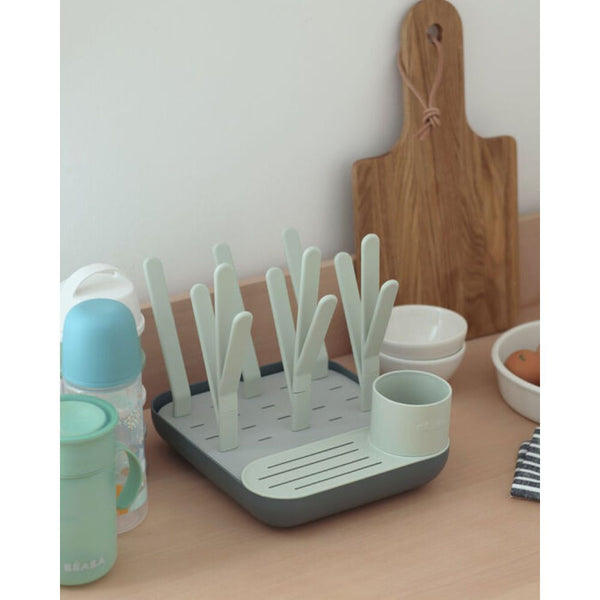 Beaba Forest Bottle Drying Rack - Misty/Mineral - Dezine Kids