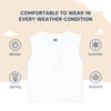 Hopop Front Open Sleeveless Cotton Vest for Babies - Dezine Kids