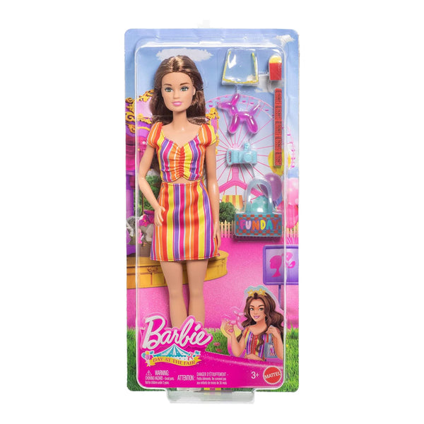 Barbie Carnival Day at the Fair Brunette Doll with Accessories for Kids