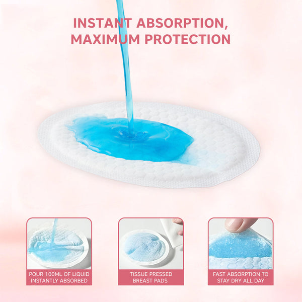 Hopop Disposable Nursing Breast Pads, Soft & Leak-Proof for Moms, 30 Pcs - Dezine Kids