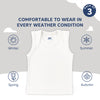 Breathable cotton baby sleeveless vest set – 3 pack with envelope neck design