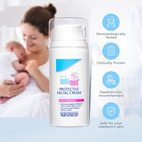 Sebamed Baby Protective Facial Cream Panthenol & Vitamin E - 100ml
