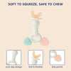 Hopop Silicone Baby Teether | Sensory Chew Toy for Gum Relief | Pack of 1- Assorted - Dezine Kids