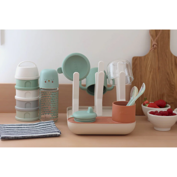 Beaba Forest Bottle Drying Rack - Terracotta/Clay