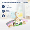 Hopop Adjustable Anti-Slip Hangers for Baby & Kids Clothes – Pack of 6 - Dezine Kids