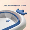 Hopop Deluxe Foldable Baby Bath Tub with Non-Slip Base & Soft Edges - Dezine Kids