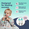 Bibado Handi Cutlery Attachable Weaning Cutlery Set - Woodland Friends Grey