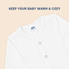 Hopop Baby 100% Cotton Soft & Warm Front Open Thermal Full Sleeves Vest
