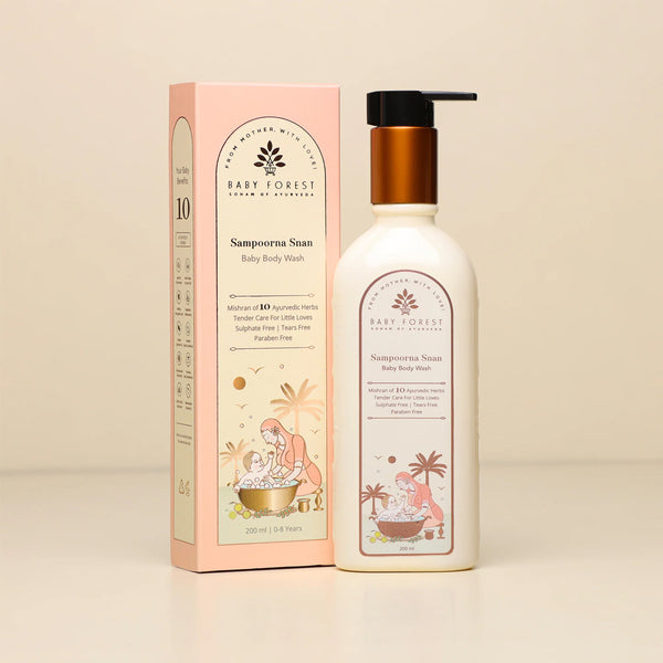 Baby Forest Sampoorna Snan Baby Body Wash With Aloe Vera & Chamomile - 200 ml