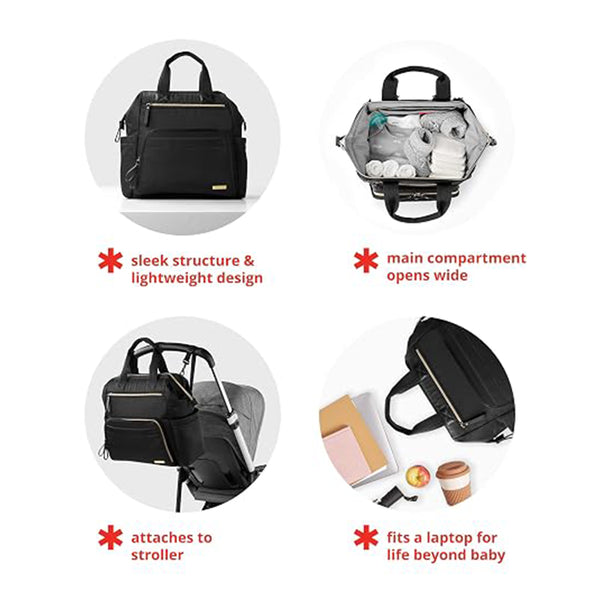 Skip Hop Diaper Bag Mainframe - Charcoal