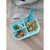 Beaba Silicone 2 Piece Baby Meal Set, Non-Slip, Unbreakable, Easy to Clean, BPA-Free Baby Feeding Set - Blue