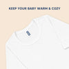 Hopop Baby 100% Cotton Soft & Warm Thermal Full Sleeves Inner Vest with Round Neck Design
